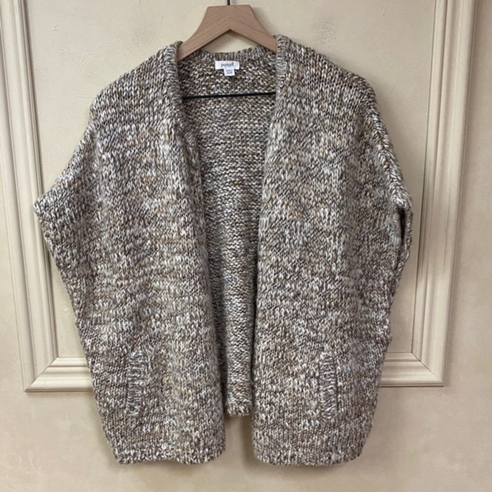 Pure Jill by J Jill Open Front Wool Alpaca  Sweater